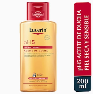 Foto 1 | Eucerin Ph5 Aceite Corporal De Ducha 200ml | Limpieza Suave Para Piel Seca Y Sensible | Sin Jabón, Sin Parabenos