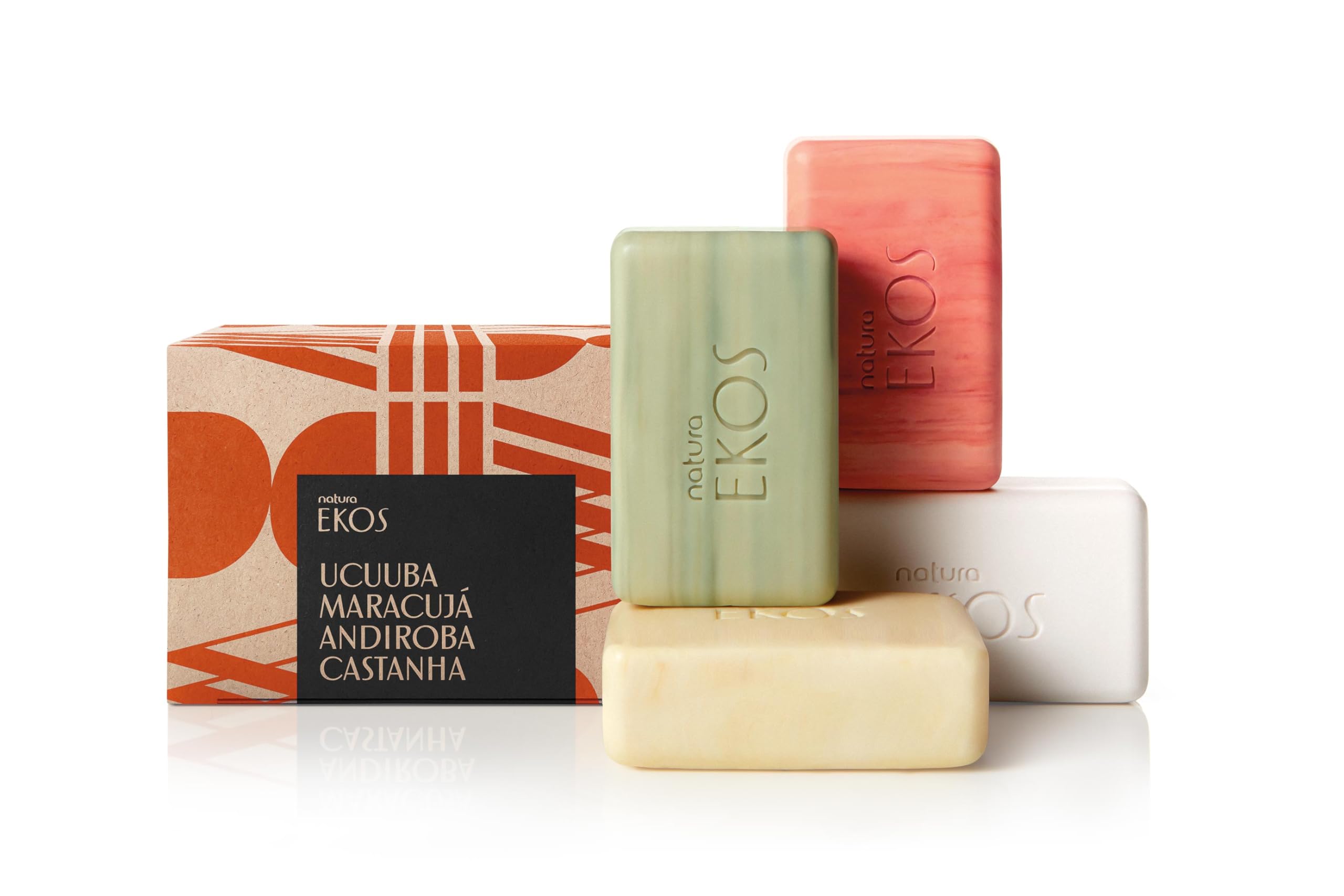 Set De Jabón En Barra Natura Ekos Ucuuba, Castanha, Andiroba, Maracujá - Venta Internacional.