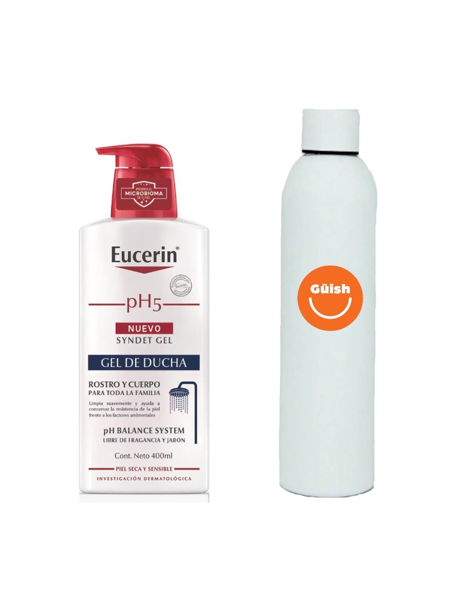 Foto 2 pulgar | Eucerin Ph5 Syndet Gel  + Termo De Agua De Regalo Güish