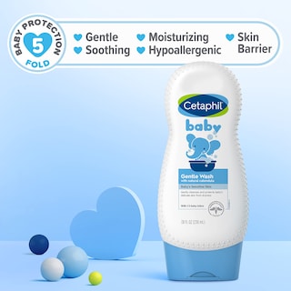 Foto 7 | Gel De Baño Cetaphil Baby With Half Baby Lotion 230 Ml - Venta Internacional.