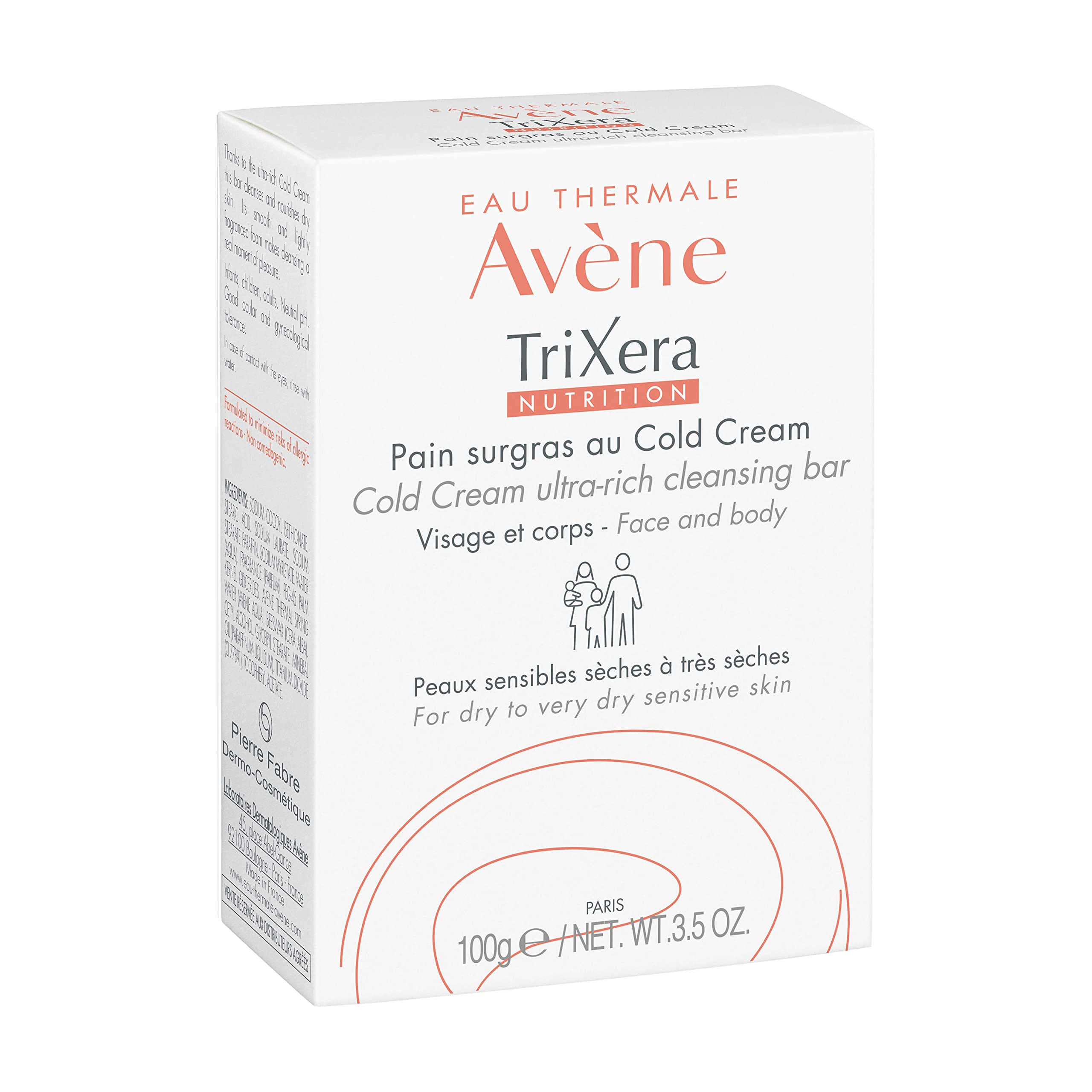 Barra Limpiadora Avene Trixera Nutrition Crema Fría Ultrarrica - Venta Internacional.