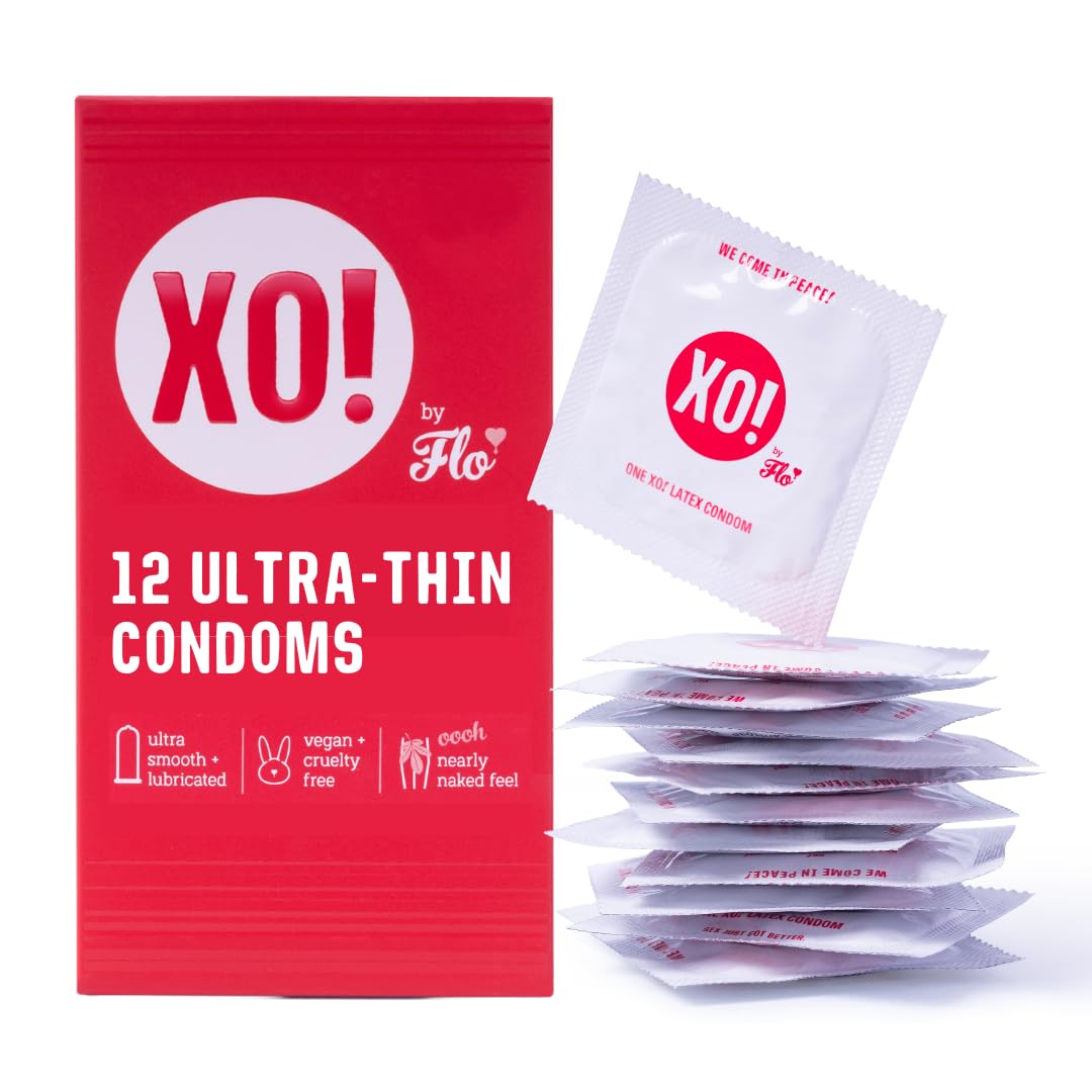 Preservativos Flo Xo! Caucho Ultrafino Righteous, 12 Unidades - Venta Internacional.