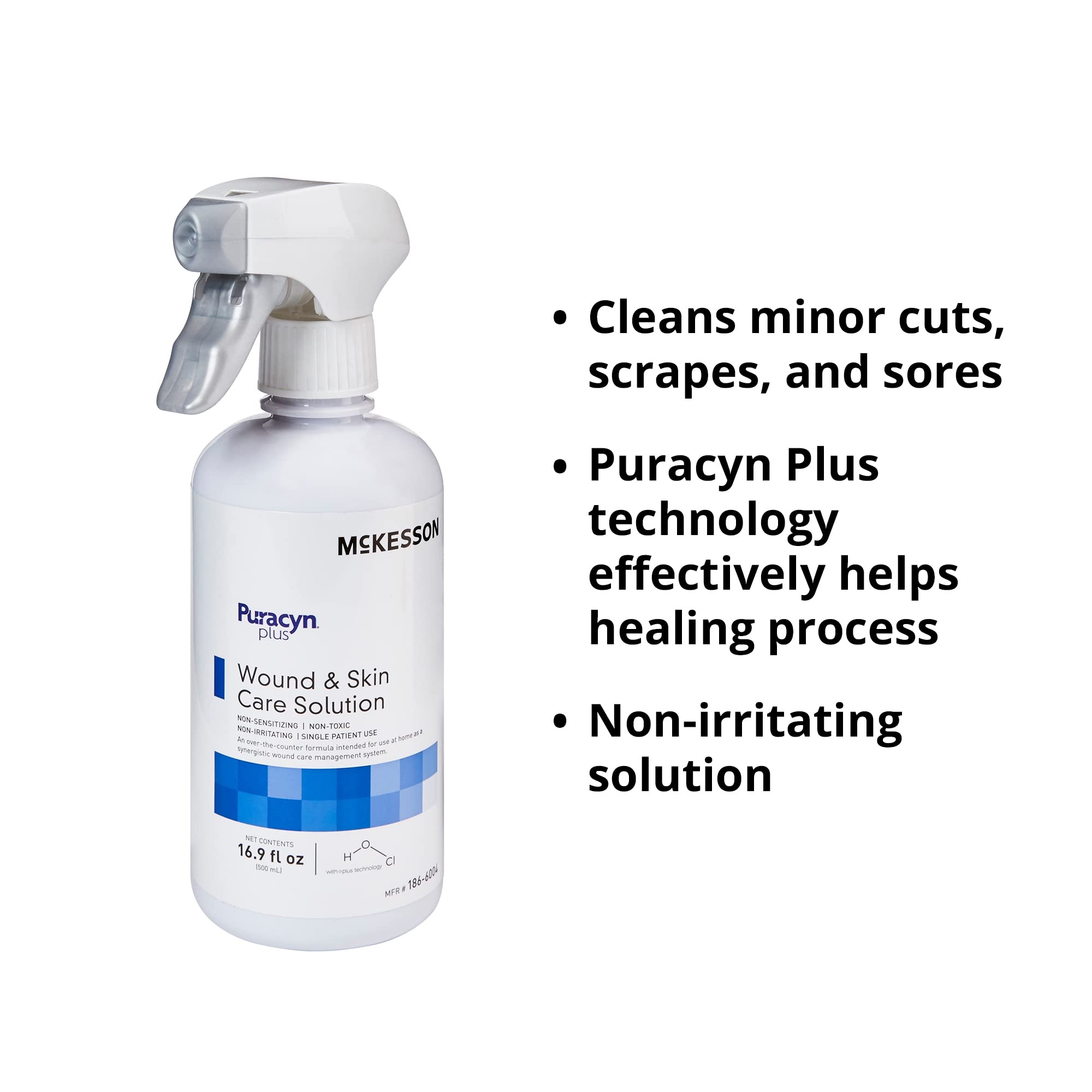Foto 5 pulgar | Spray Limpiador Para El Cuidado De Heridas Mckesson Puracyn Plus 500 Ml - Venta Internacional.