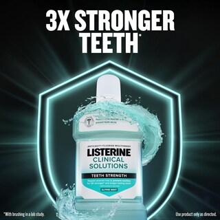 Foto 3 | Enjuague Bucal Listerine Clinical Solutions Teeth Strength, 1 L X 2 - Venta Internacional.