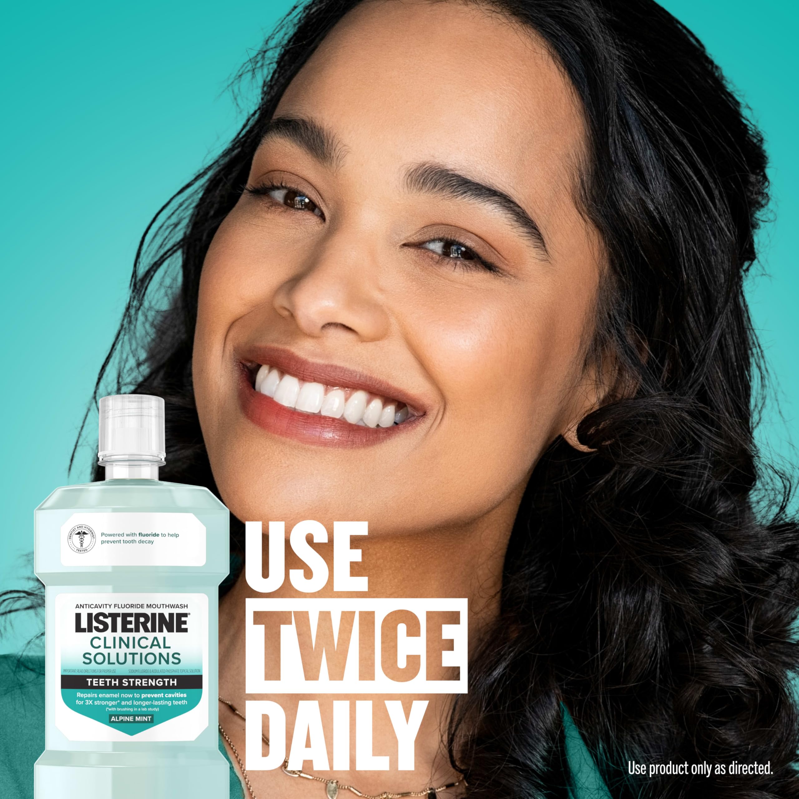 Foto 6 pulgar | Enjuague Bucal Listerine Clinical Solutions Teeth Strength, 1 L X 2 - Venta Internacional.
