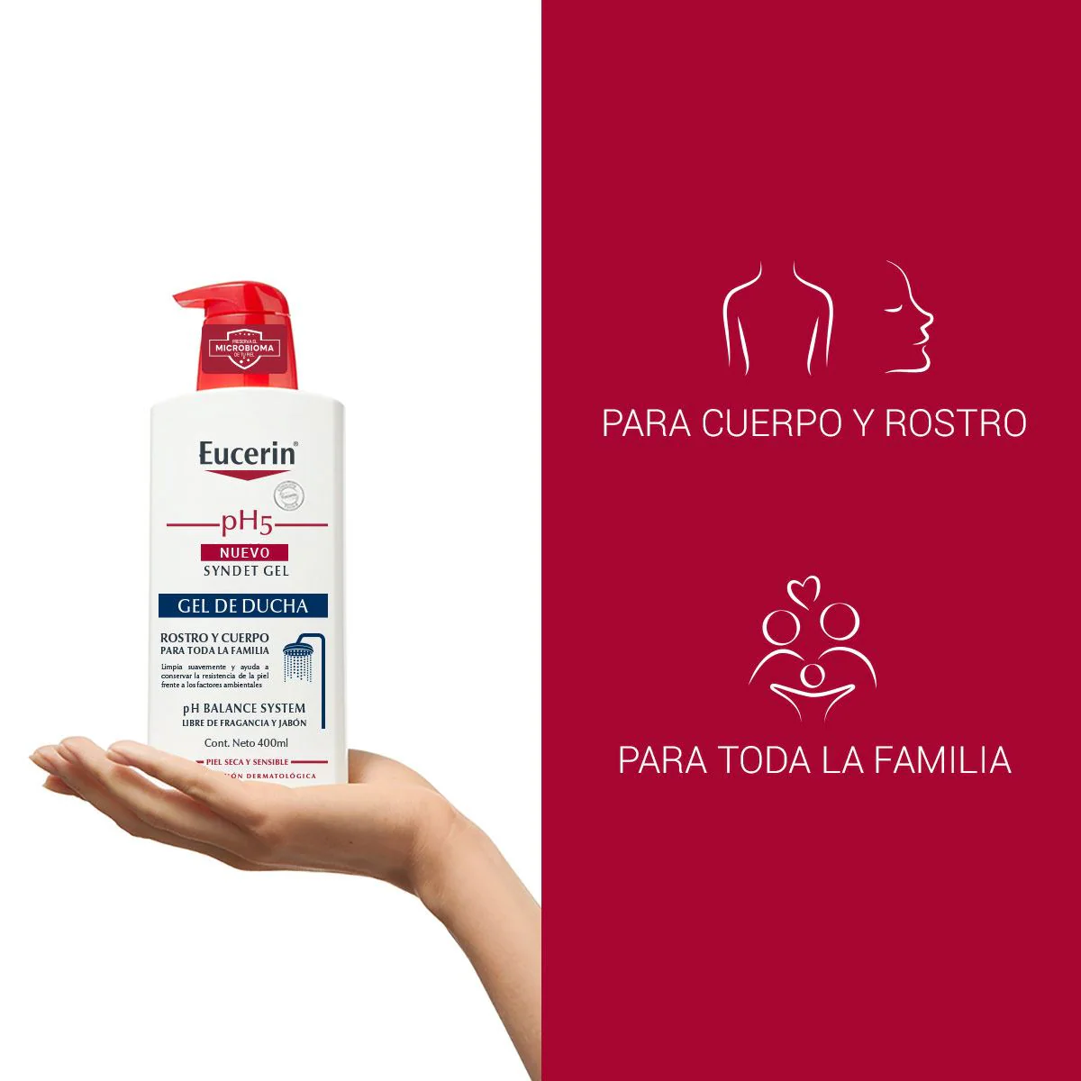 Foto 4 pulgar | Gel Corporal Eucerin De Ducha 400ml