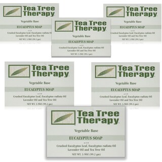 Foto 1 | Jabón En Barra, Terapia Con Árbol De Té, Base Vegetal, Eucalipto, 6 Unidades - Venta Internacional.