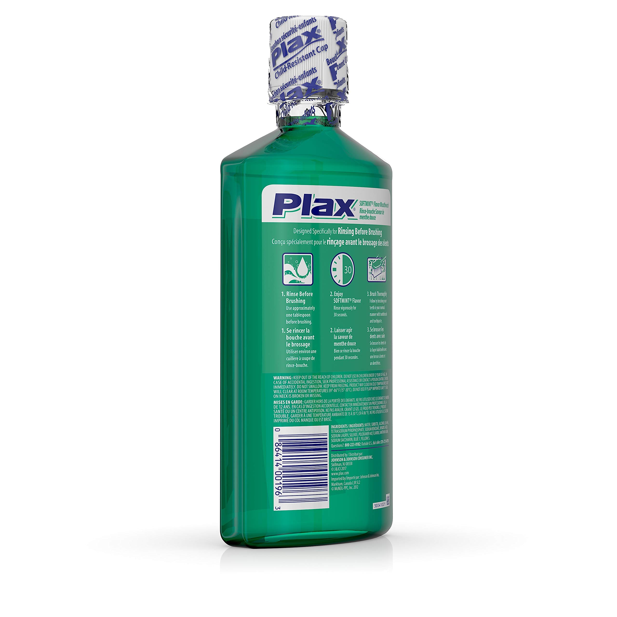 Foto 3 pulgar | Enjuague Dental Plax Advanced, Precepillado, Menta Suave, 720 Ml - Venta Internacional.