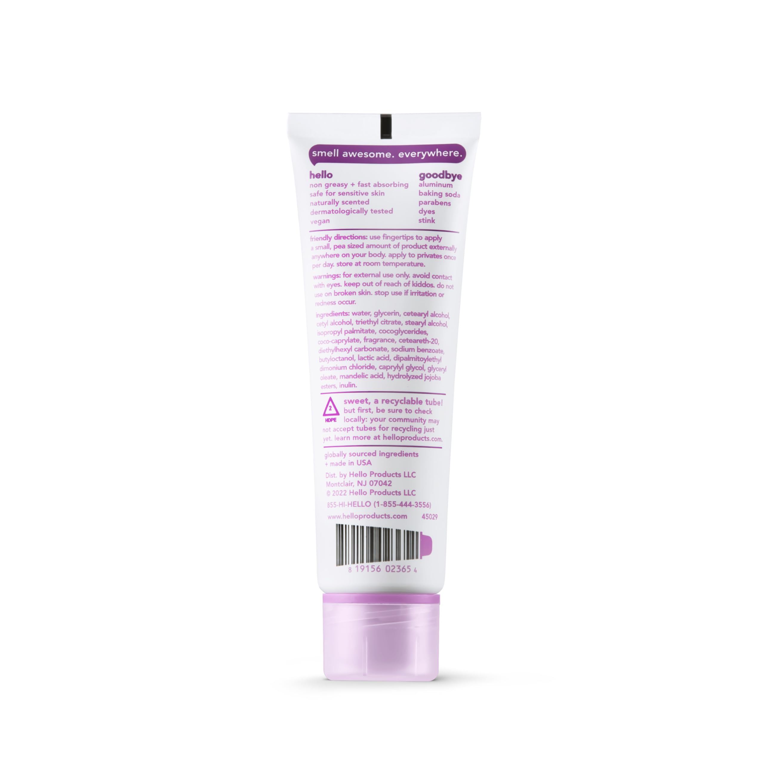 Foto 6 pulgar | Crema Desodorante Hello All Over Lavender Vanilla 90 Ml - Venta Internacional.