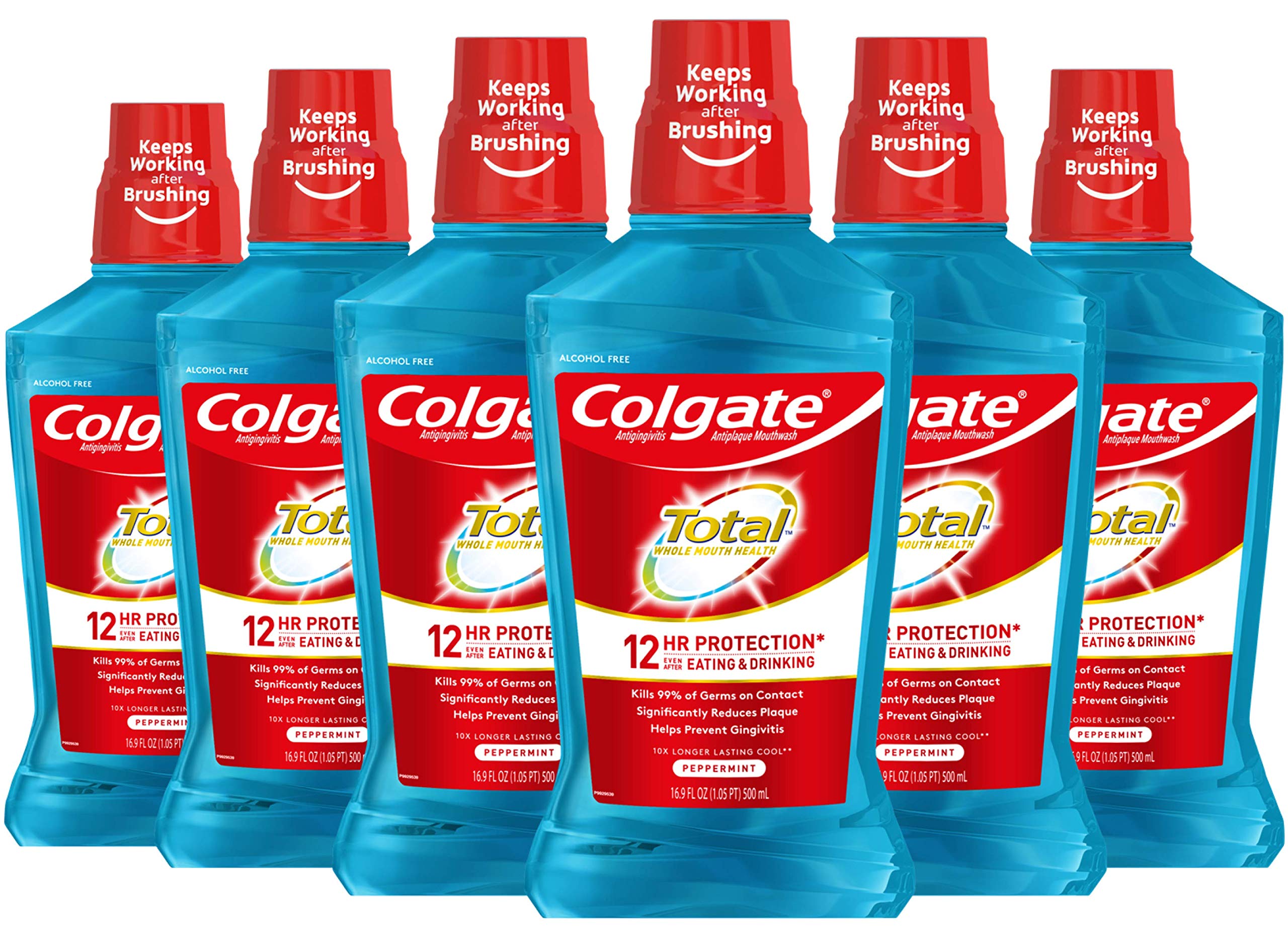 Foto 2 pulgar | Enjuague Bucal Colgate Total Pro-shield Sin Alcohol, 500 Ml (paquete De 6) - Venta Internacional.