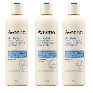 Foto 1 | Aceite De Ducha Y Baño Aveeno Skin Relief 300 Ml 3 Botellas - Venta Internacional.