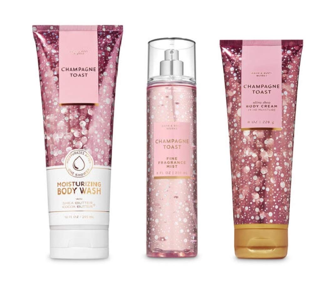 Foto 1 | Set De Regalo Bath And Body Works Champagne Toast, 3 Piezas, Edición 2019 - Venta Internacional.