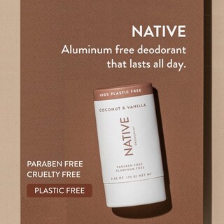 Foto 2 | Desodorante Nativo Libre De Plástico, 72 Horas, Control De Olores, Color Coco - Venta Internacional.