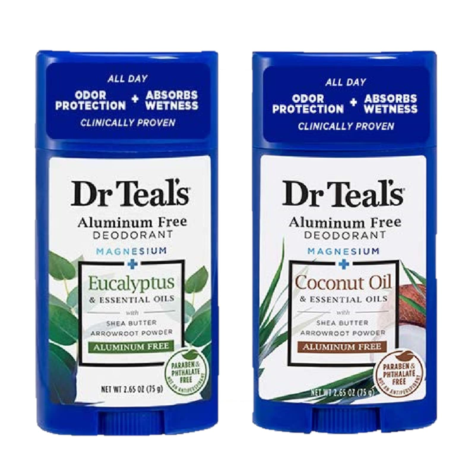 Set De Desodorante De Regalo Dr. Teals, Aceite De Eucalipto Y Coco, 150 Ml - Venta Internacional.