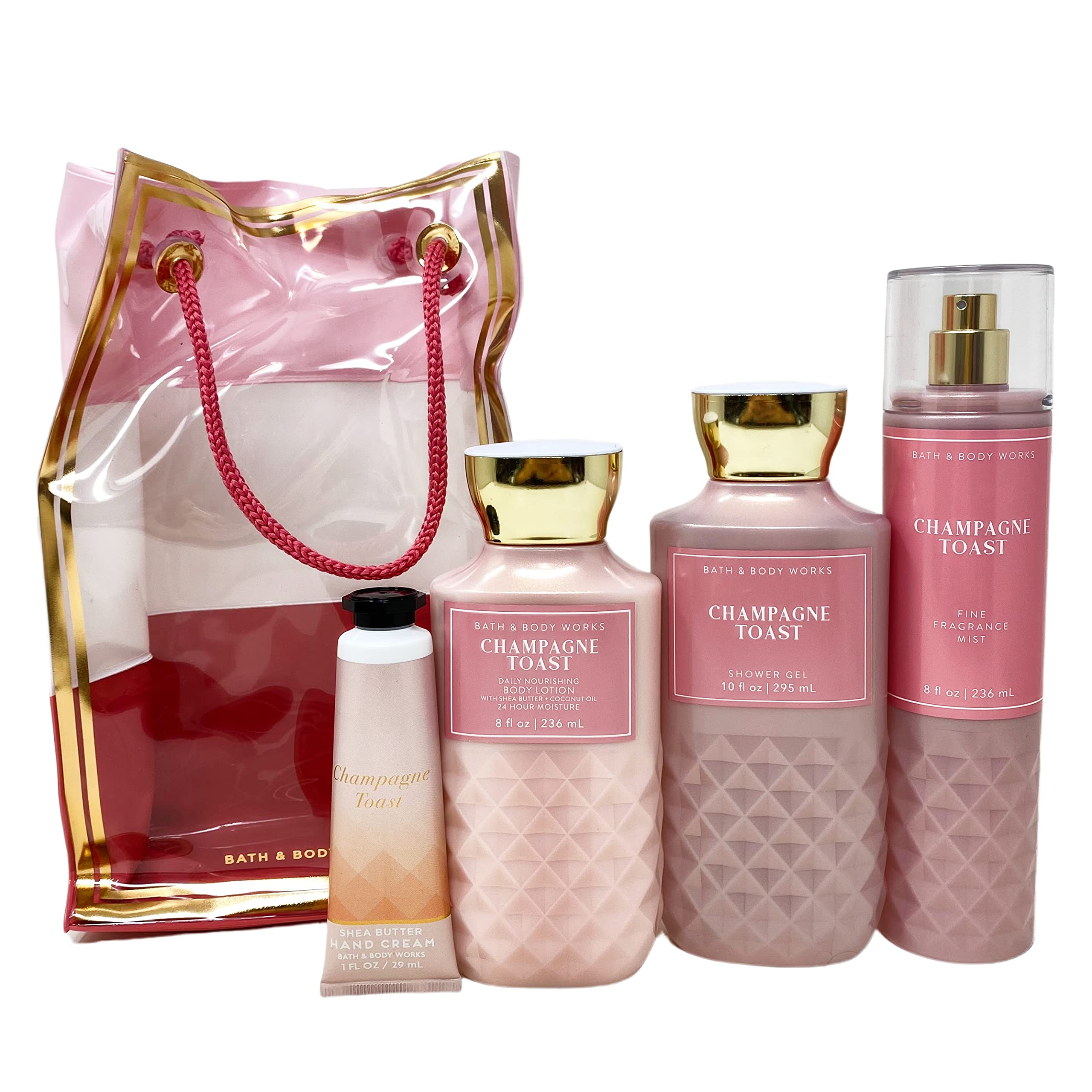 Foto 3 pulgar | Set De Bolsas De Regalo Bath & Body Works Champagne Toast Con Loción - Venta Internacional.