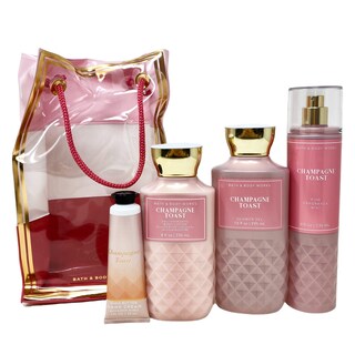 Foto 2 | Set De Bolsas De Regalo Bath & Body Works Champagne Toast Con Loción - Venta Internacional.