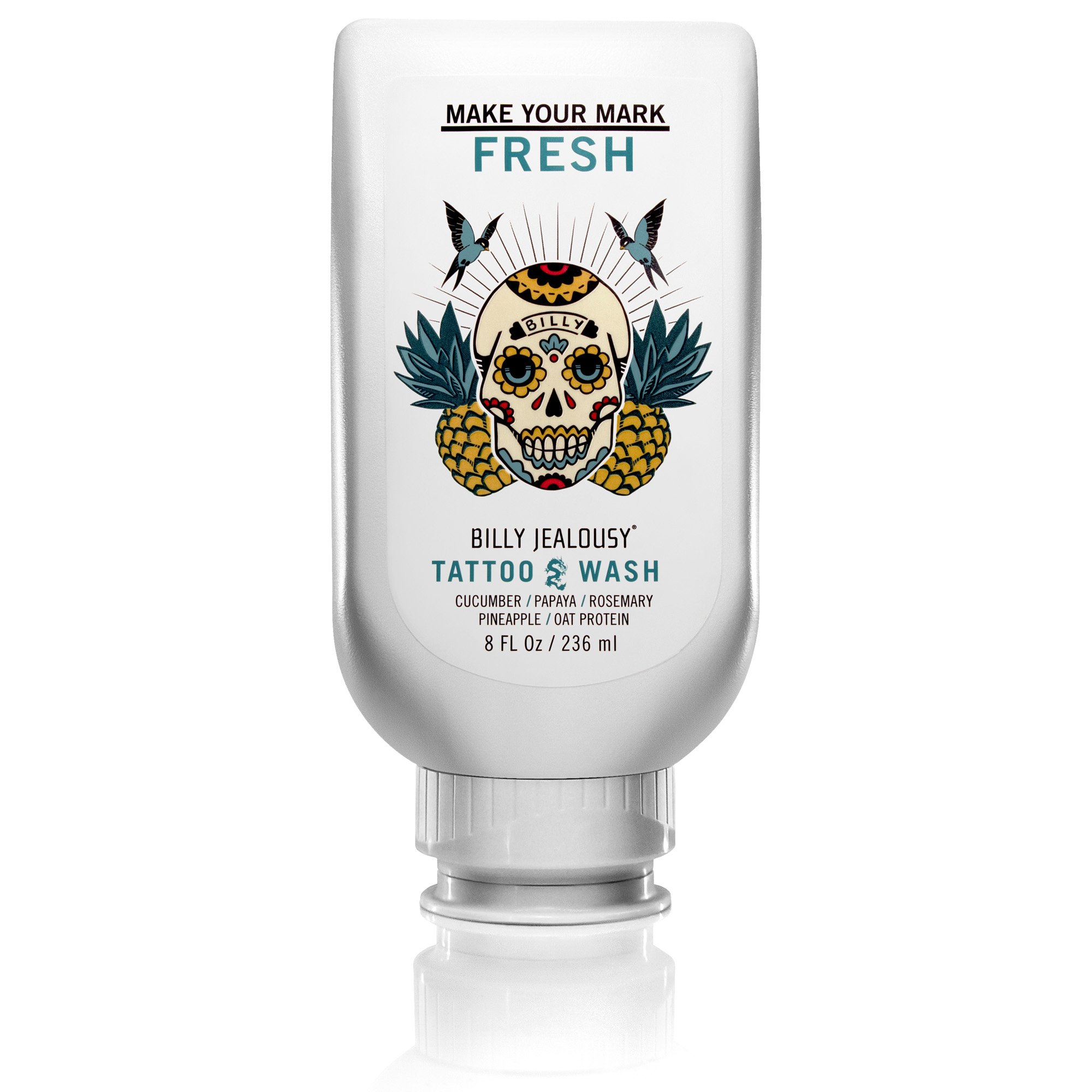 Limpiador Para Tatuajes Billy Jealousy Make Your Mark, 240 Ml Con Pepino - Venta Internacional.
