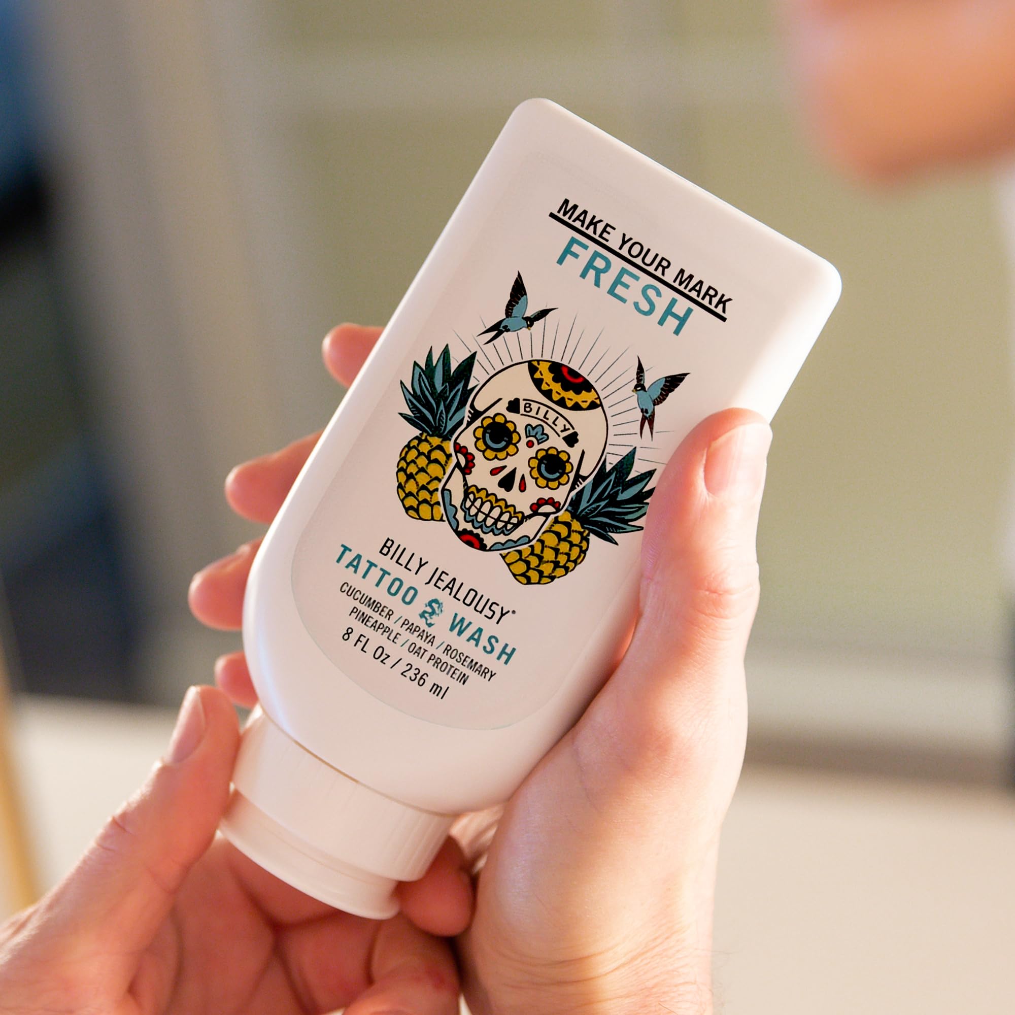 Foto 5 pulgar | Limpiador Para Tatuajes Billy Jealousy Make Your Mark, 240 Ml Con Pepino - Venta Internacional.