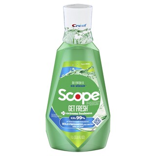 Foto 1 | Enjuague Bucal Crest Scope Get Fresh Con Alcohol, 1 Litro, Combate La Placa - Venta Internacional.
