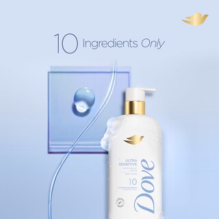 Foto 4 | Gel De Baño Dove Ultra Sensitive Sin Fragancia, 550 Ml - Venta Internacional.