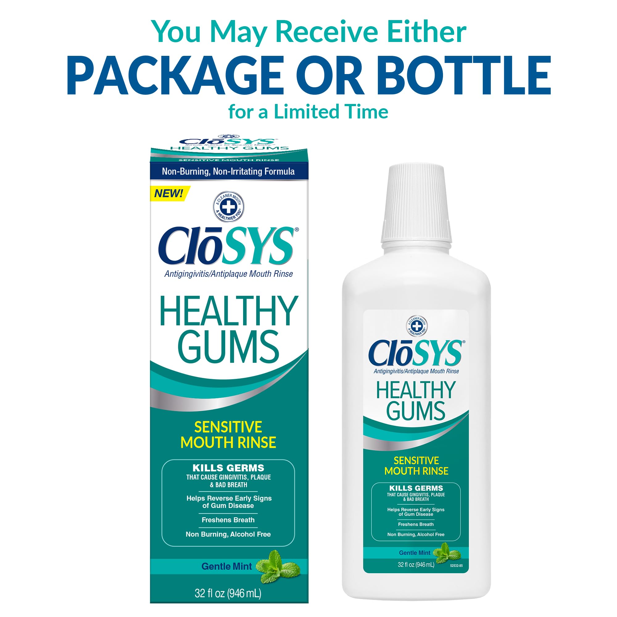 Foto 3 pulgar | Enjuague Bucal Closys Healthy Gums Antiplaca 946 Ml (paquete Doble) - Venta Internacional.