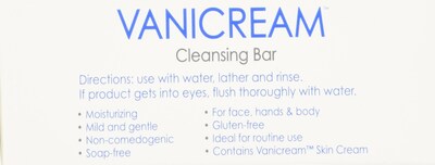 Foto 2 | Barra Limpiadora Vanicream Para Piel Sensible, 115 Ml, Paquete De 4 - Venta Internacional.