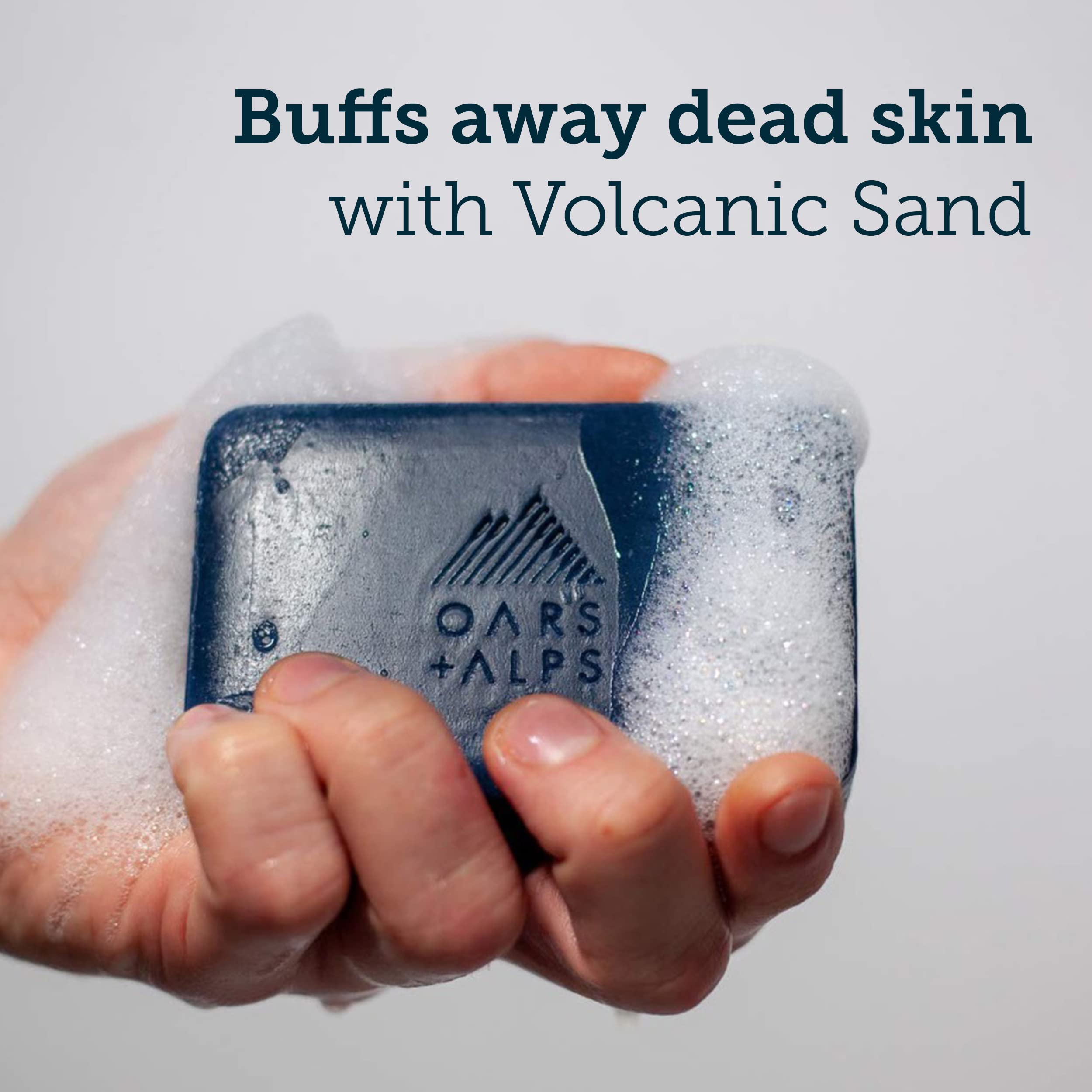 Foto 5 pulgar | Jabón En Barra Oars + Alps Blue Charcoal Exfoliante 180 Ml - Venta Internacional.