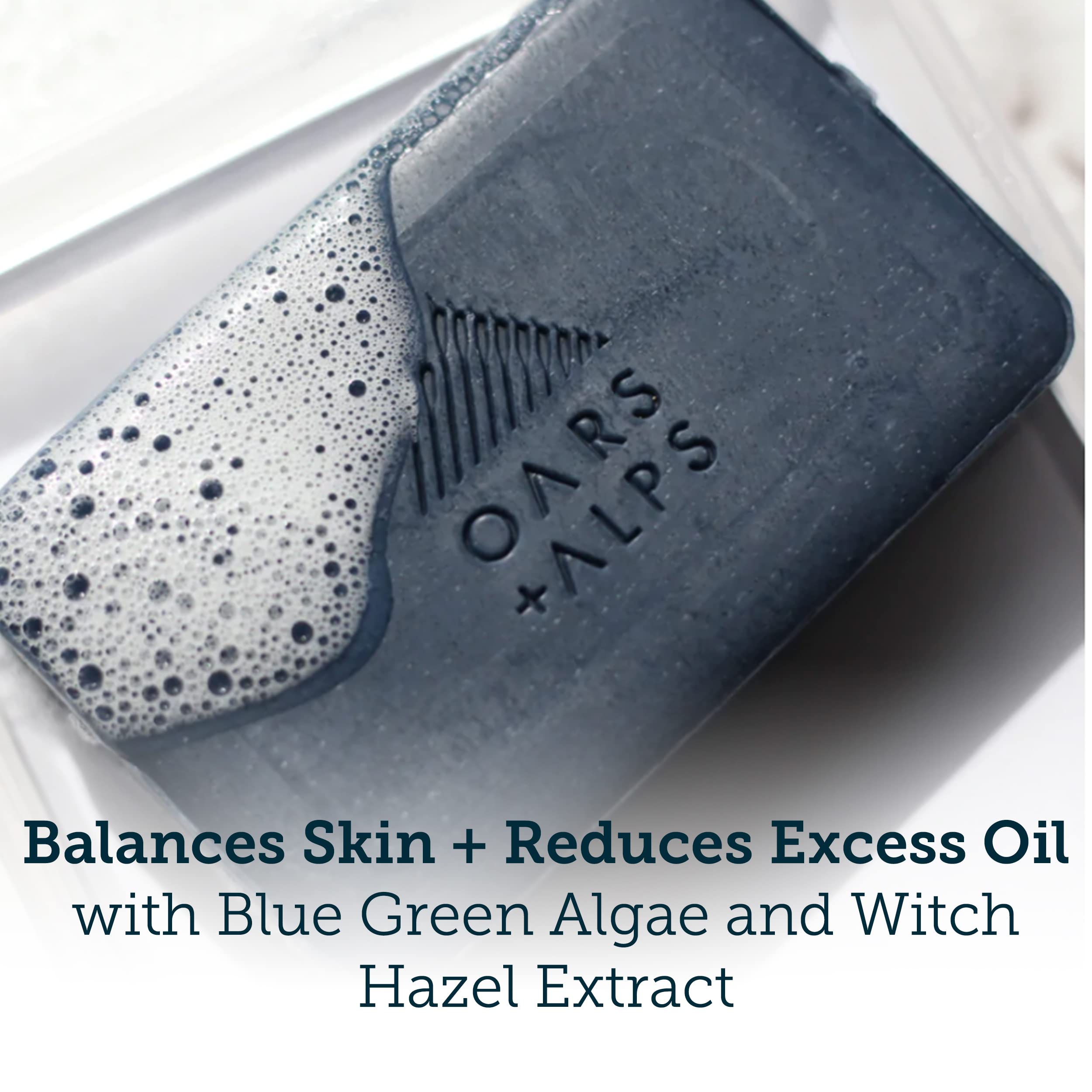 Foto 6 pulgar | Jabón En Barra Oars + Alps Blue Charcoal Exfoliante 180 Ml - Venta Internacional.