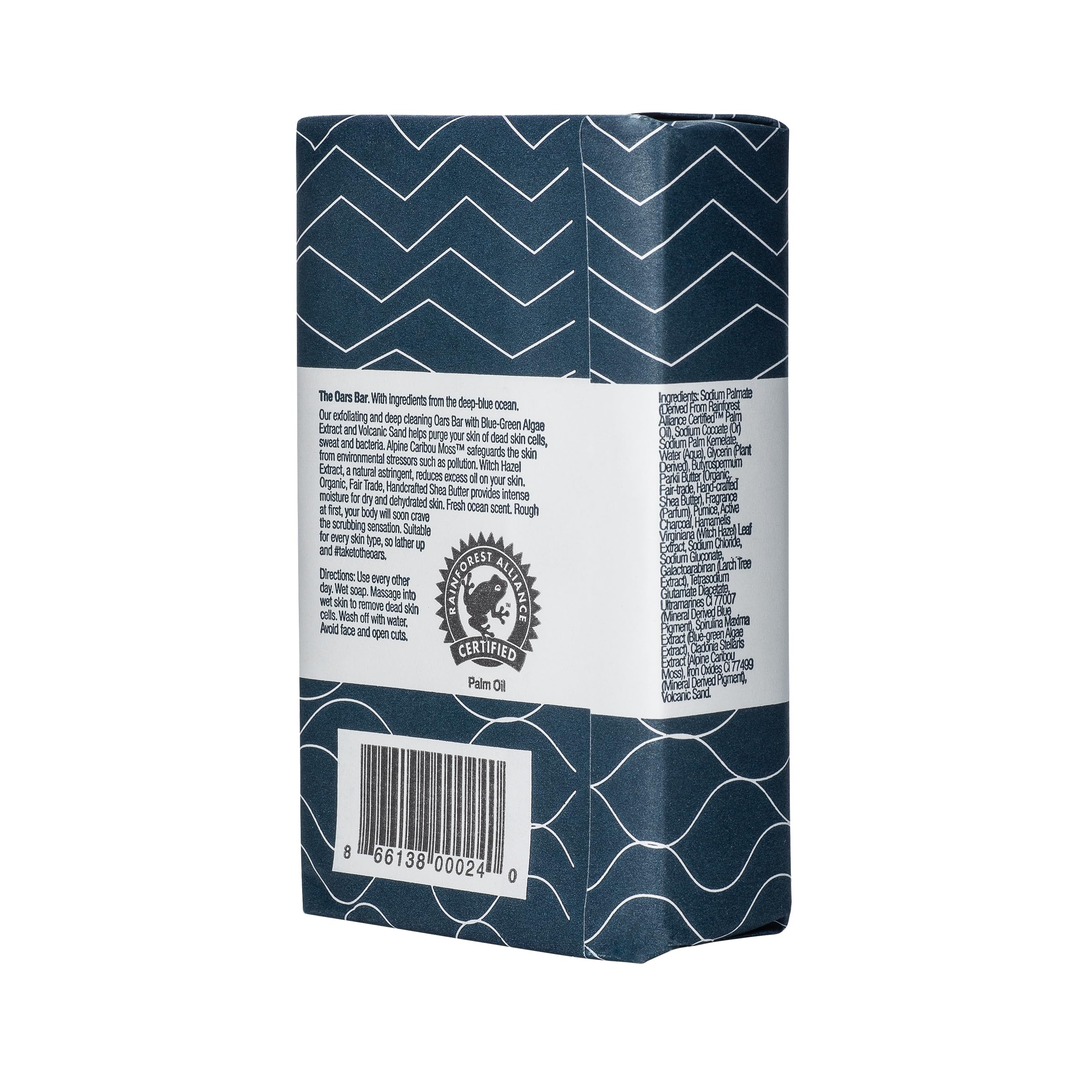 Foto 8 pulgar | Jabón En Barra Oars + Alps Blue Charcoal Exfoliante 180 Ml - Venta Internacional.