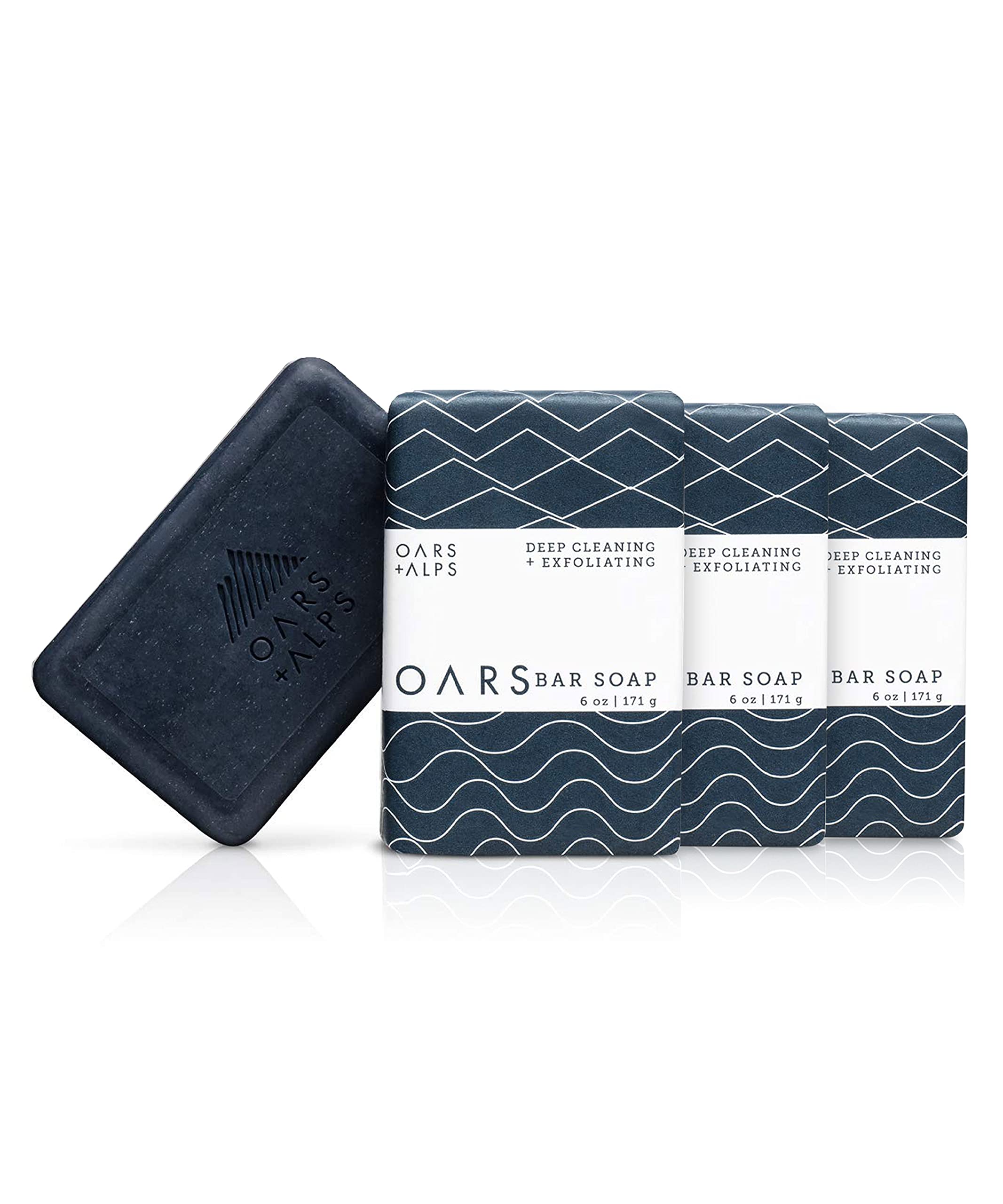 Foto 2 pulgar | Soap Oars + Alps Blue Charcoal Exfoliante Para Hombre, 180 Ml, Paquete De 3 - Venta Internacional.