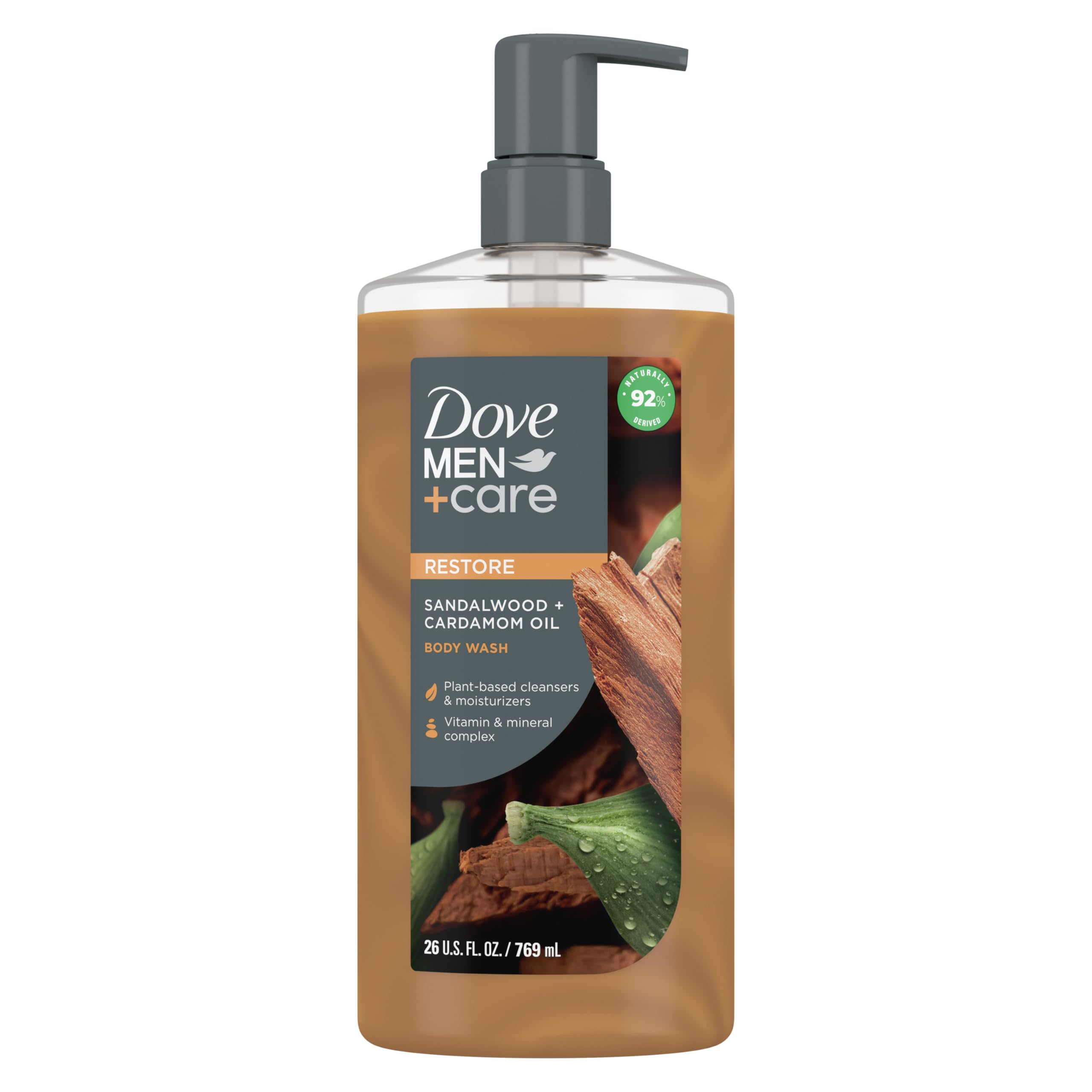 Foto 2 pulgar | Gel De Baño Dove Men+care Sandalwood Con Aceite De Cardamomo, 770 Ml - Venta Internacional.