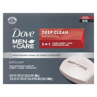 Foto 1 | Jabón En Barra Dove Men+care Deep Clean, 8 Barras, 110 G, Más Hidratante - Venta Internacional.