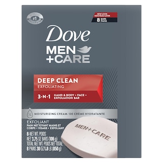 Foto 2 | Jabón En Barra Dove Men+care Deep Clean, 8 Barras, 110 G, Más Hidratante - Venta Internacional.