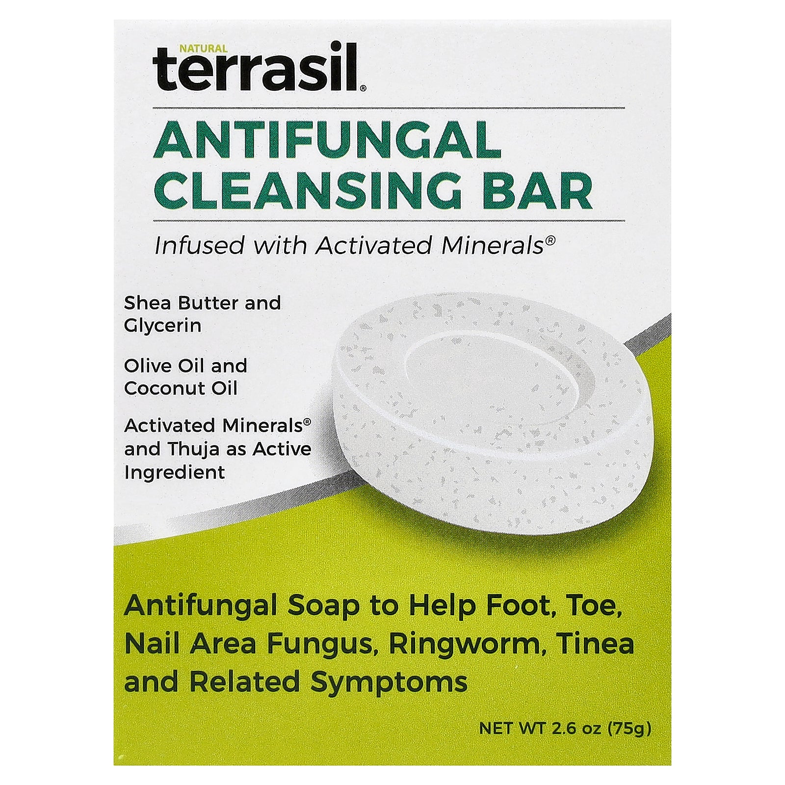 Barra Limpiadora Antimicótica Soap Terrasil 75 G - Venta Internacional.