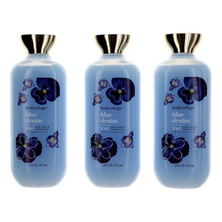 Foto 1 | Gel De Baño Y Baño De Burbujas Bodycology Blue Denim, 480 Ml, Paquete De 3 - Venta Internacional.