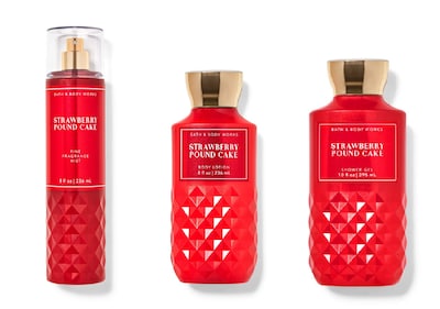Foto 1 | Set De Regalo Bath & Body Works Strawberry Pound Cake Otoño 2020 - Venta Internacional.