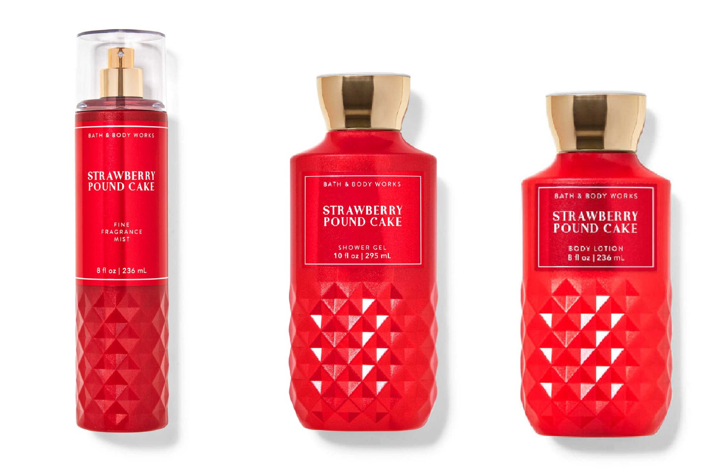 Foto 3 pulgar | Set De Regalo Bath & Body Works Strawberry Pound Cake Otoño 2020 - Venta Internacional.