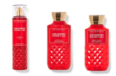 Foto 2 | Set De Regalo Bath & Body Works Strawberry Pound Cake Otoño 2020 - Venta Internacional.