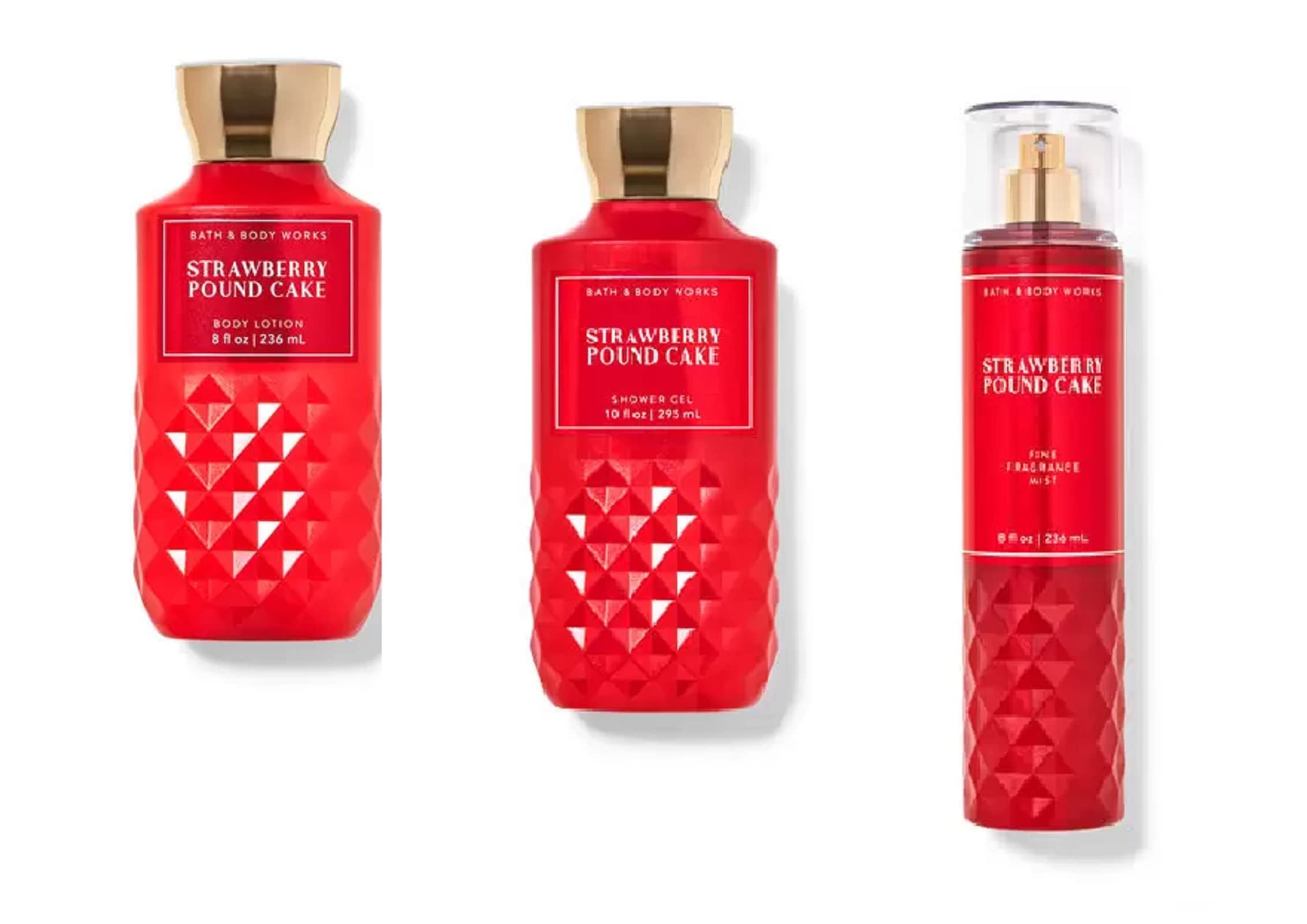 Foto 4 pulgar | Set De Regalo Bath & Body Works Strawberry Pound Cake Otoño 2020 - Venta Internacional.