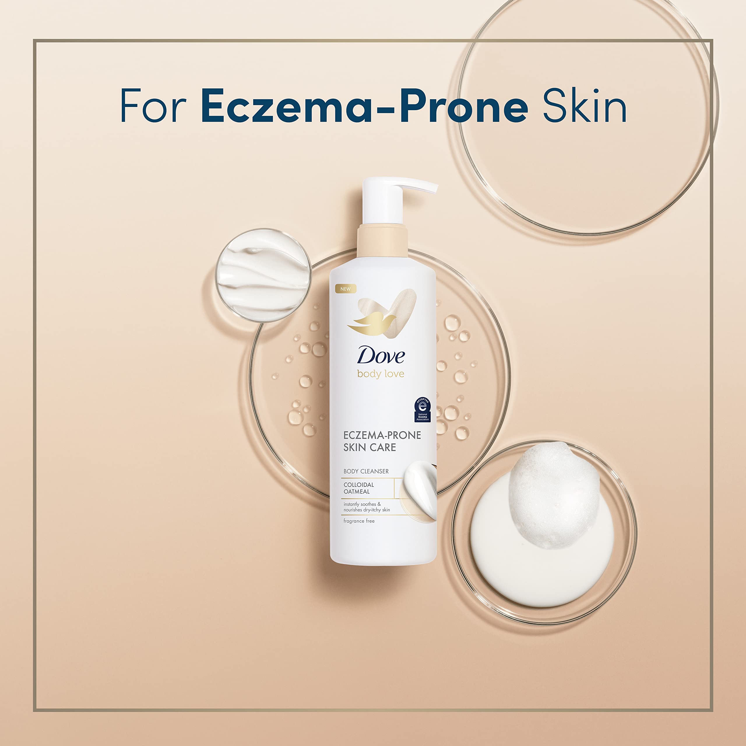 Foto 4 | Gel De Baño Dove Body Love Para Piel Propensa Al Eccema, 500 Ml - Venta Internacional.