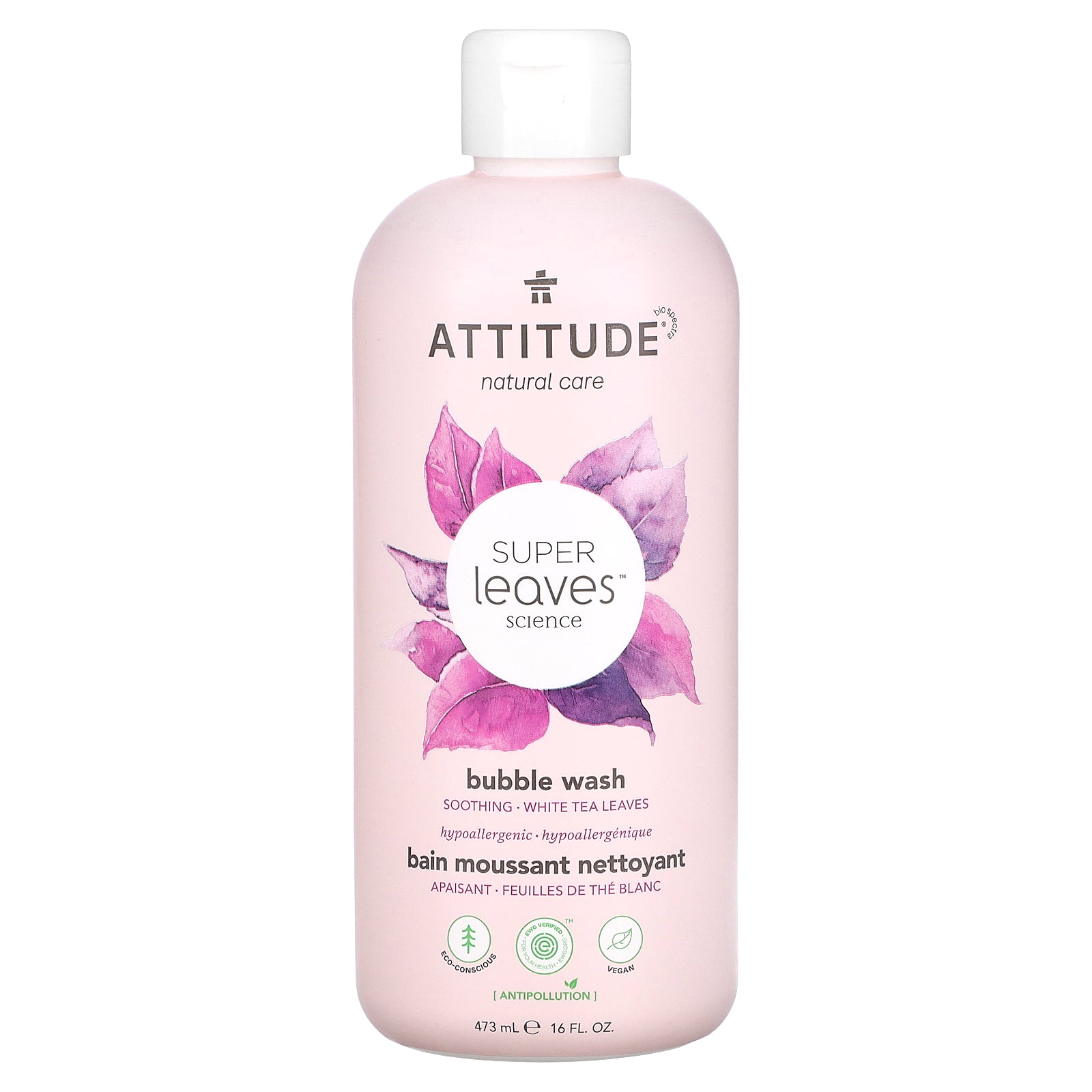 Té Blanco Bubble Wash Attitude Super Leaves Science, 473 Ml - Venta Internacional.