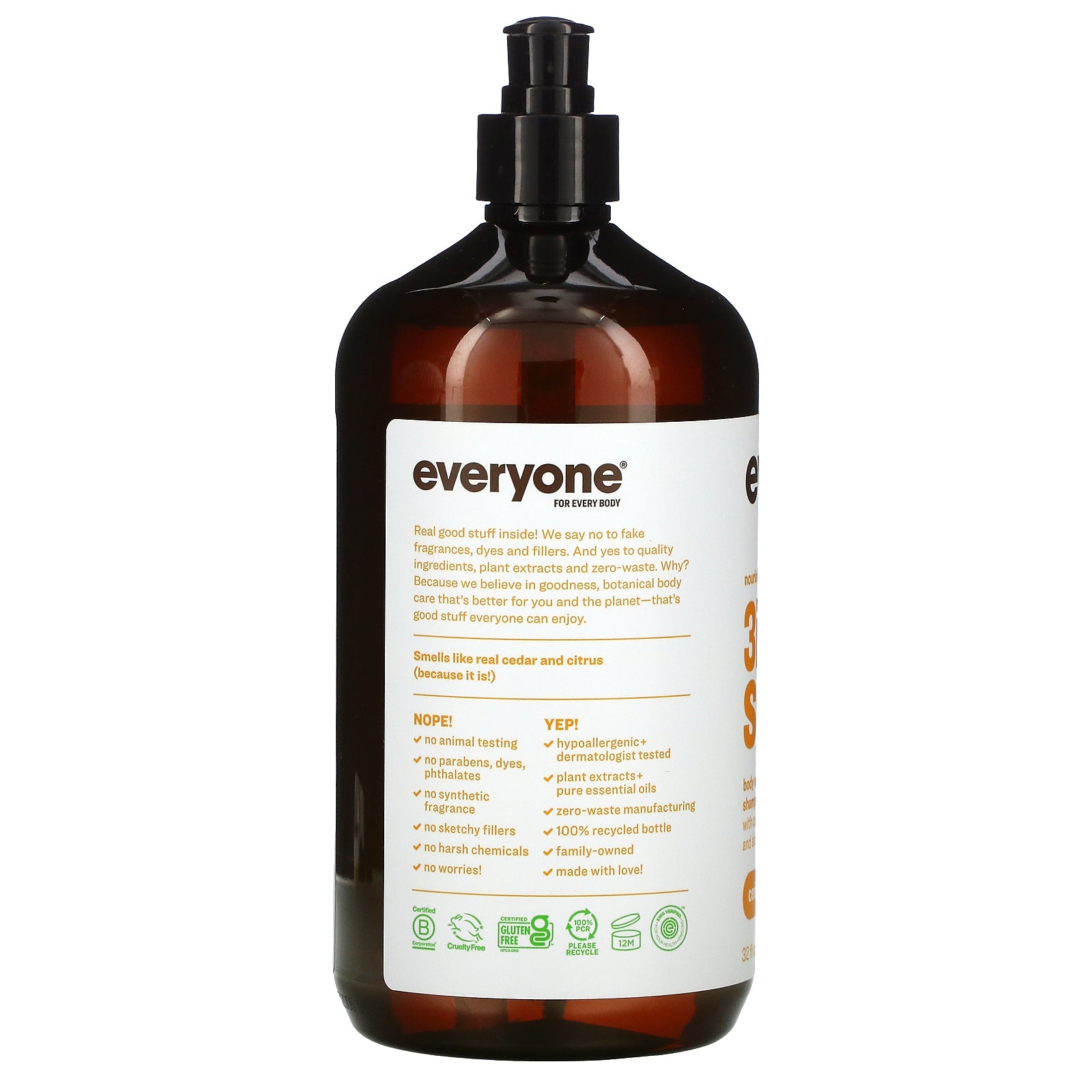 Foto 4 pulgar | Jabón Everyone 3 En 1 Cedar + Citrus 946 Ml - Venta Internacional.