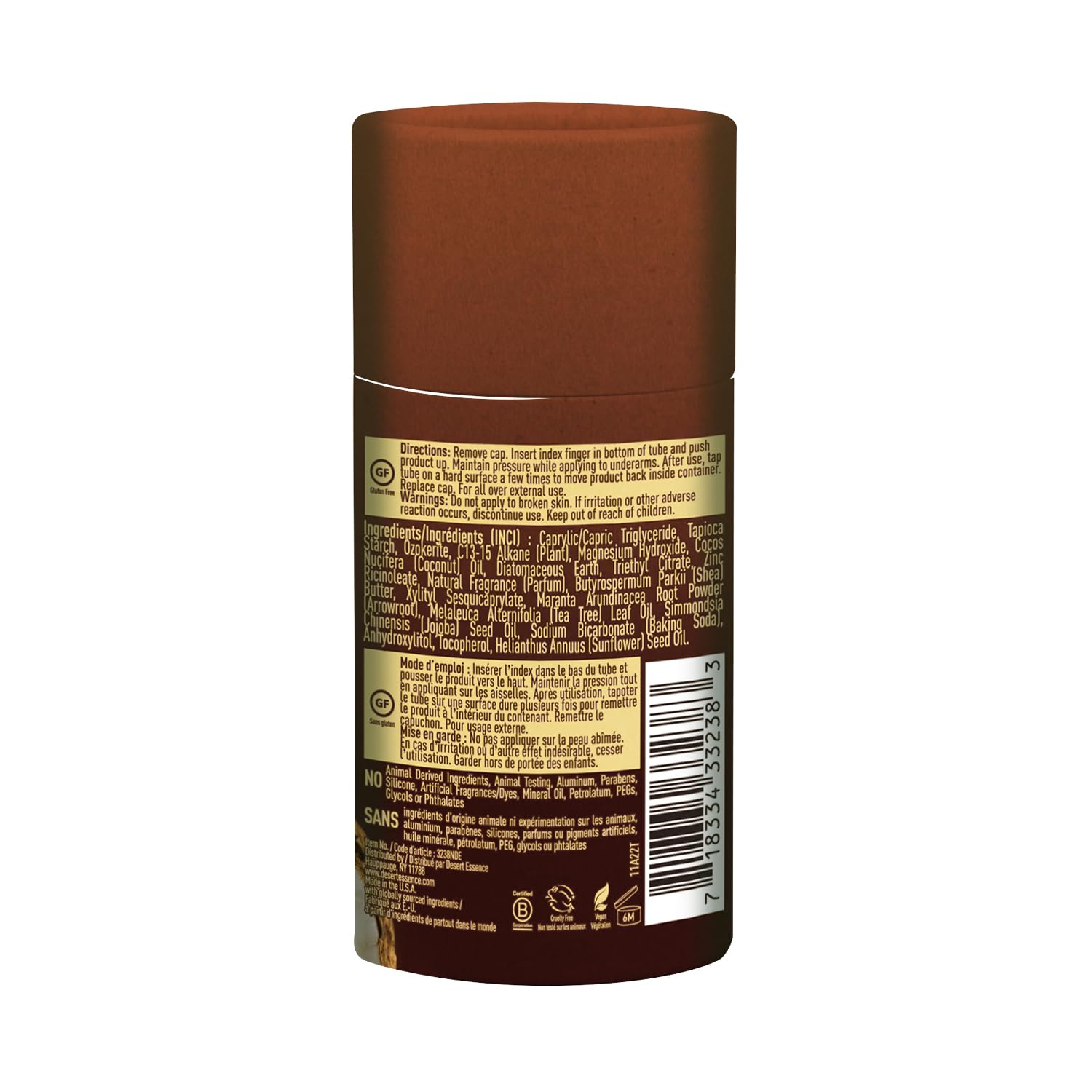 Foto 4 pulgar | Desodorante Desert Essence, Coco, Sin Aluminio, 65 Ml - Venta Internacional.
