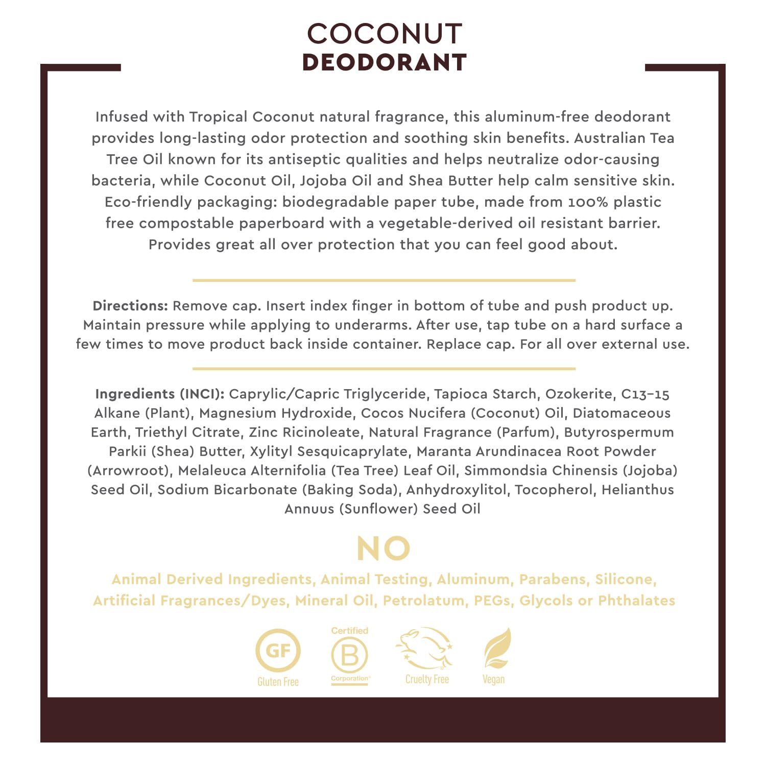 Foto 5 | Desodorante Desert Essence, Coco, Sin Aluminio, 65 Ml - Venta Internacional.