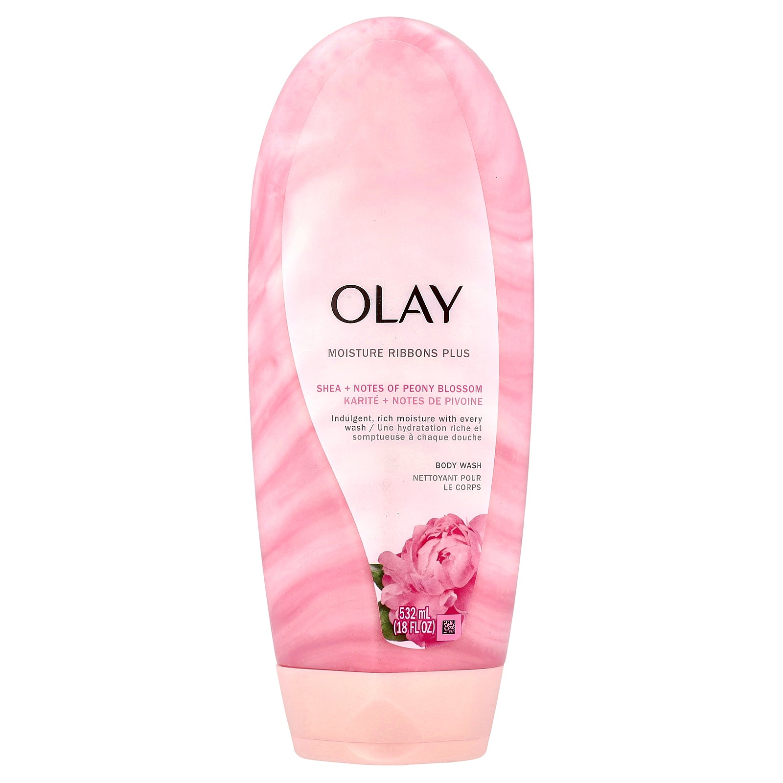 Foto 2 pulgar | Gel de Baño Olay Moisture Ribbons Plus Shea Peonía 532 Ml - Venta Internacional