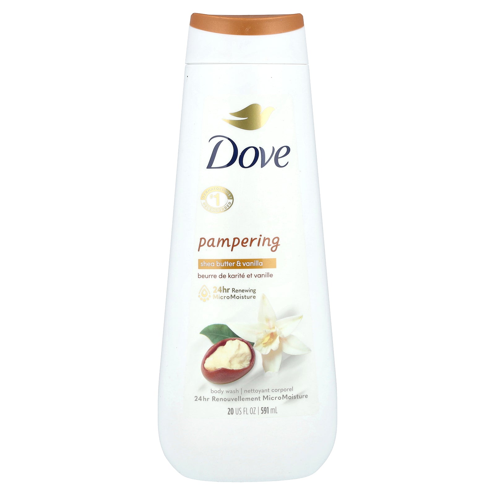 Foto 2 pulgar | Gel de Baño Dove Pampering con Manteca de Karité y Vainilla 591 ml - Venta Internacional
