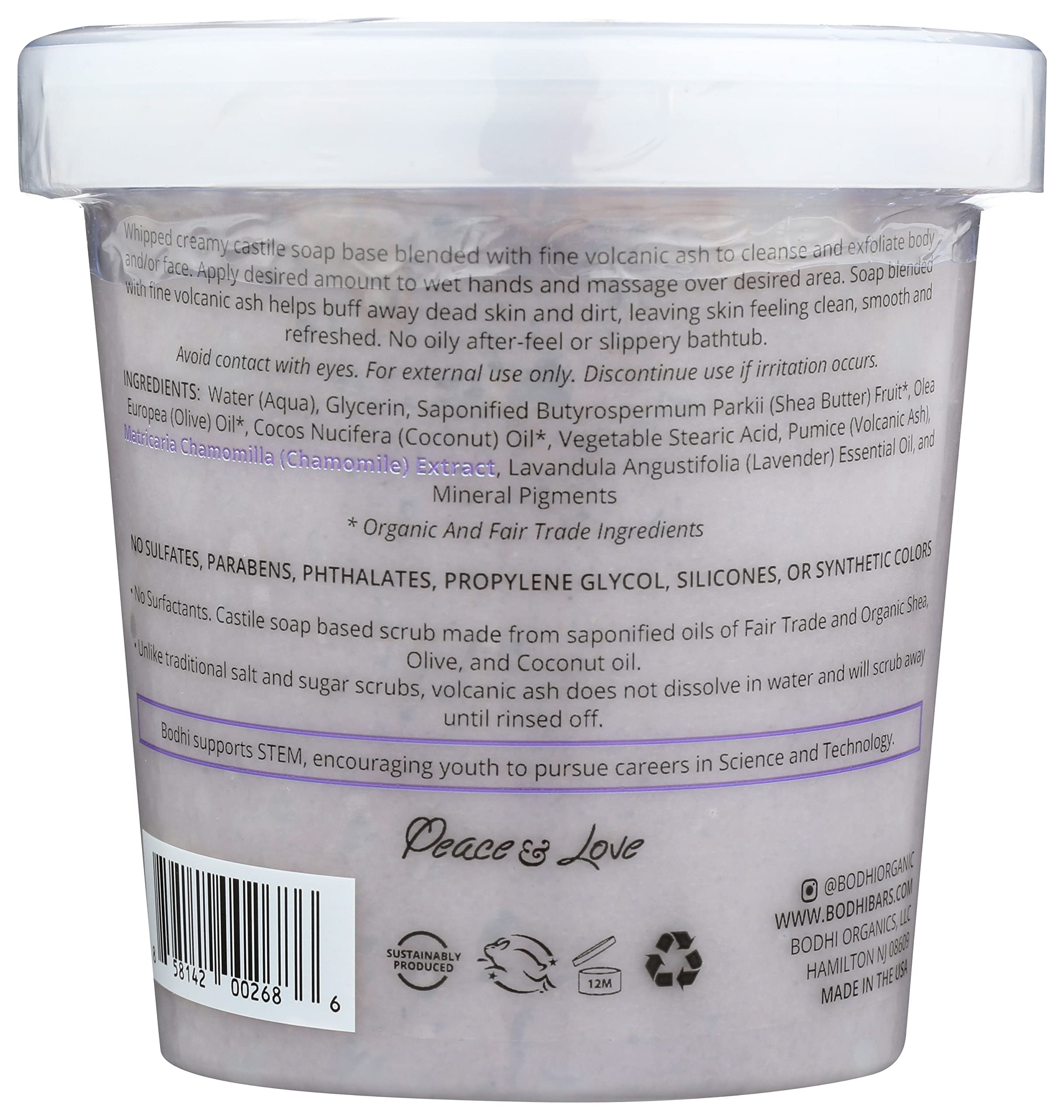 Foto 3 pulgar | Exfoliante De Ceniza Volcánica Soap Bodhi Lava Con Lavanda Batida  414 Ml - Venta Internacional.