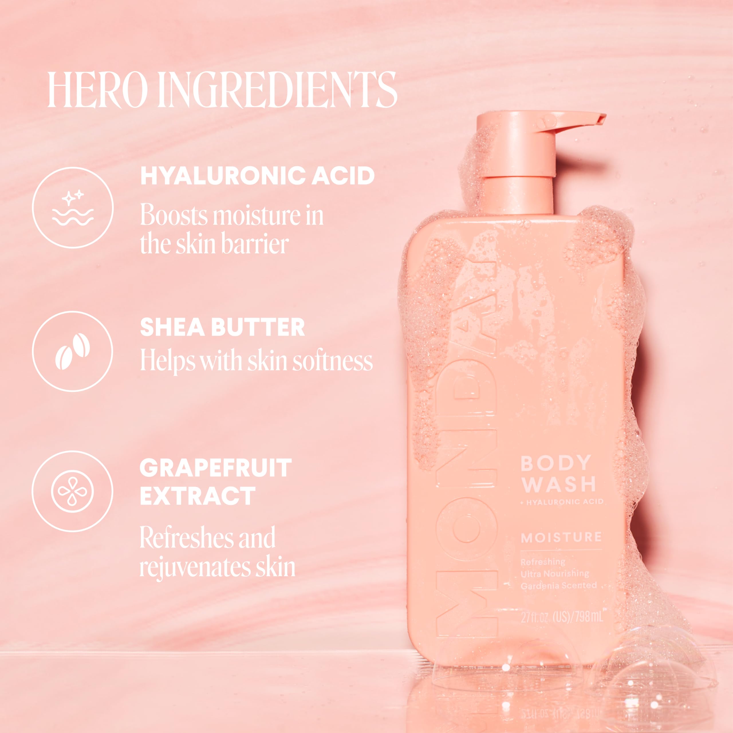 Foto 4 | Gel De Baño Monday Haircare Moisture Con Manteca De Karité  800 Ml - Venta Internacional.