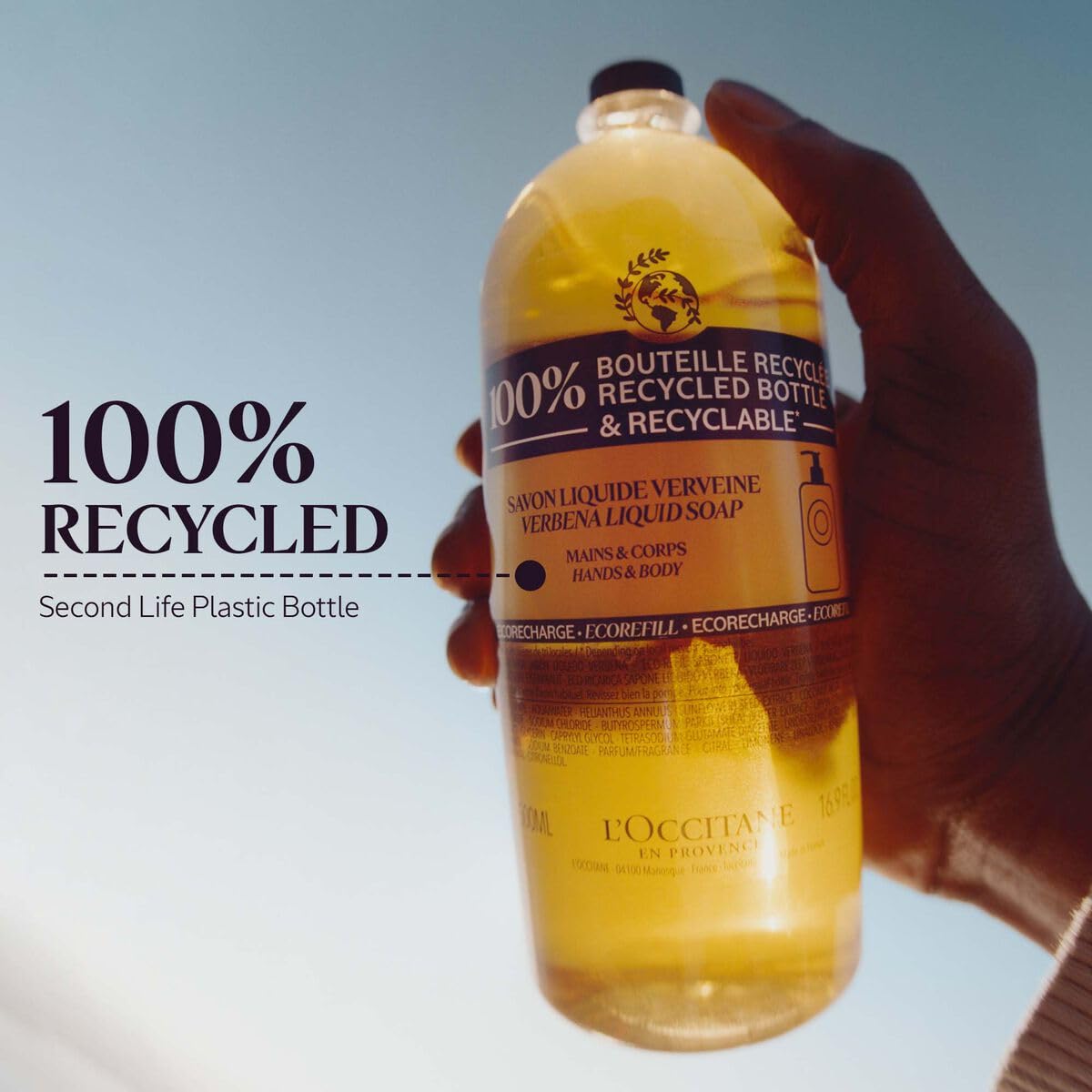 Foto 3 pulgar | Recambio De Jabón Líquido Para Manos Y Cuerpo L'occitane Shea Verbena 500 Ml - Venta Internacional.