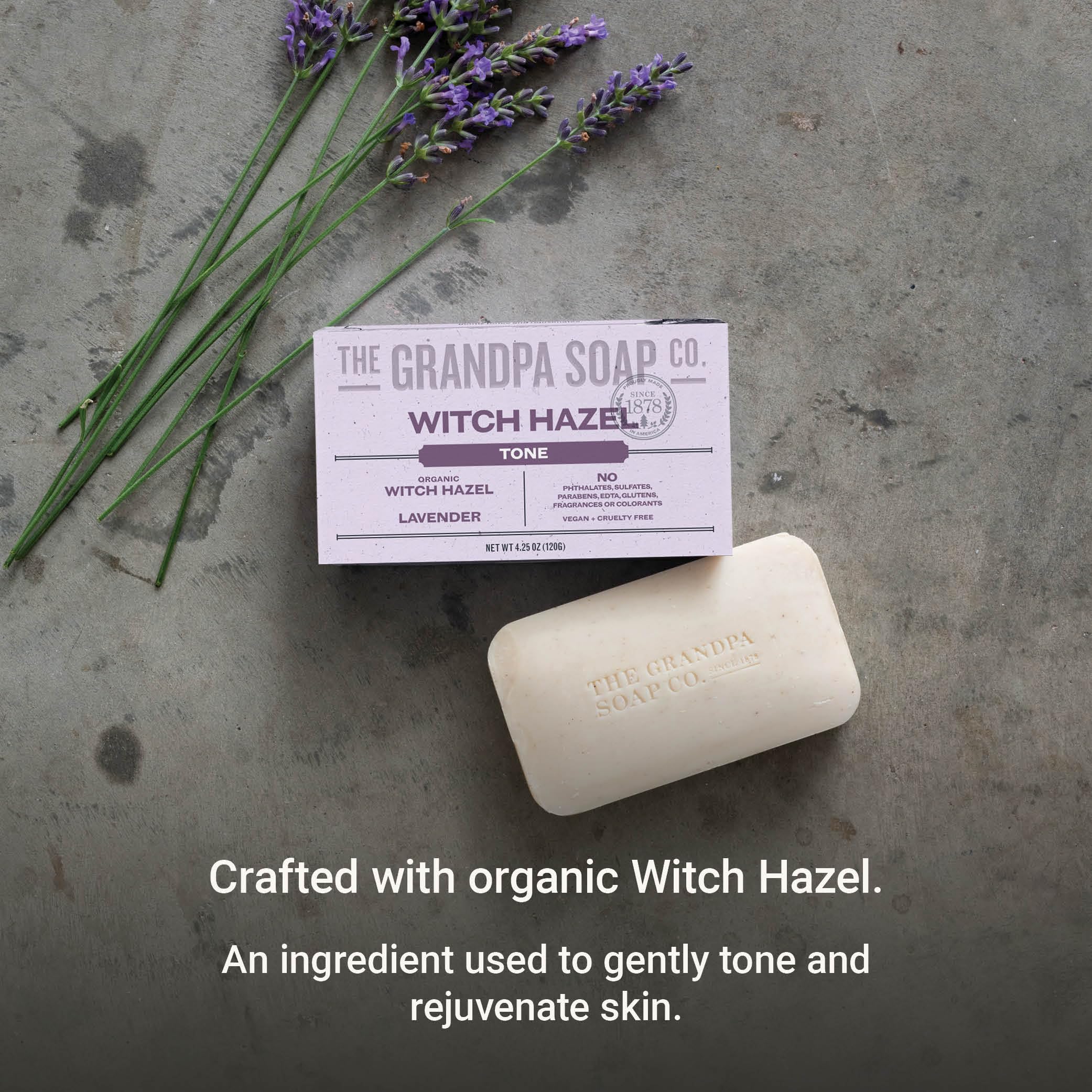 Foto 4 pulgar | Jabón En Barra The Grandpa Soap Company Witch Hazel  125 Ml  Paquete De 3 - Venta Internacional.